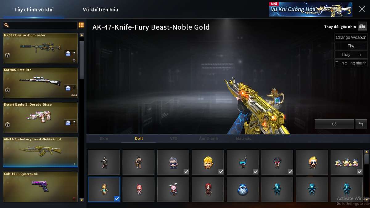 shop acc cf uy tin gia re